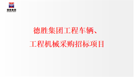 德勝集團(tuán)工程車輛、工程機(jī)械采購(gòu)招標(biāo)項(xiàng)目