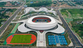 省運(yùn)會(huì)今日在樂(lè)開(kāi)幕，這項(xiàng)精品工程，德勝助建！