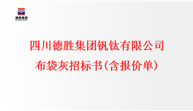 四川德勝集團(tuán)釩鈦有限公司 布袋灰招標(biāo)書(含報(bào)價(jià)單)