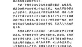 四川德勝順利通過國家級(jí)安全文化示范企業(yè)復(fù)審